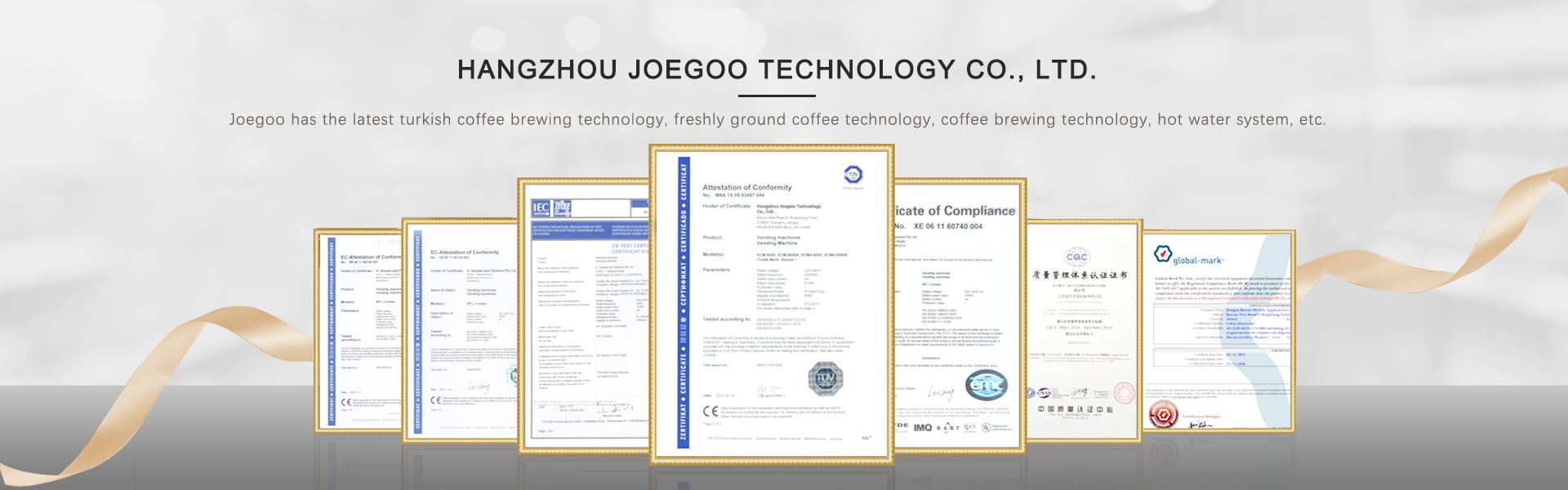 Joegoo certificates